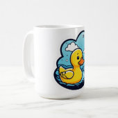 Mug Canard en caoutchouc, canard jaune, photos de cana (Devant gauche)