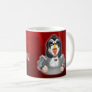 Mug Canard en caoutchouc de bande de baiser -