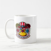 Mug Canard en caoutchouc Firequacker 4 juillet drapeau (Gauche)