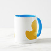 Mug Canard en caoutchouc jaune (Devant droit)