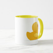 Mug Canard en caoutchouc jaune (Devant droit)