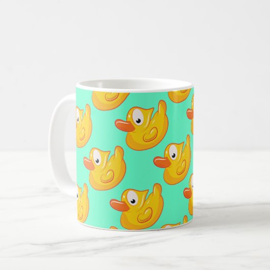 Mug Canard en caoutchouc jaune (Devant gauche)