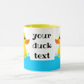 Mug Canard en caoutchouc jaune mou éclaboussant (Centre)