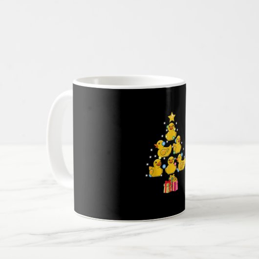 Mug Canard en caoutchouc Noël Arbre canard canard Noël (Devant gauche)