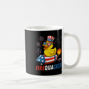 Mug Canard en caoutchouc patriotique pétard drapeau am