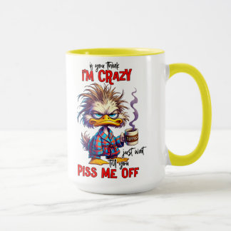 Mug Canard Grincheux Citation de Café Sarcastique