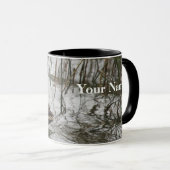 Mug Canard gris sur la nuit du lac (Devant droit)