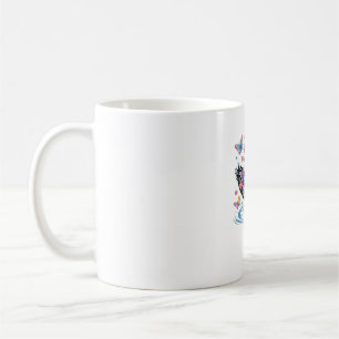 Mug Canard Imaginaire coloré avec fleurs et papillons