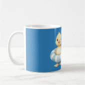 Mug Canard jaune heureux bleu (Gauche)