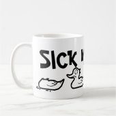 Mug Canard malade H (Gauche)