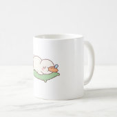 Mug Canard mignon dormant sur un oreiller (Devant droit)
