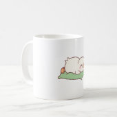 Mug Canard mignon dormant sur un oreiller (Devant gauche)