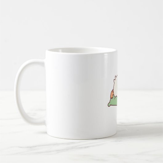 Mug Canard mignon dormant sur un oreiller (Gauche)