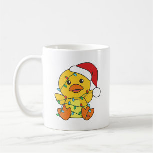 Mug Canard Noël Animaux d'hiver Canard de vacances