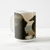 Mug Canard noir ou de surf (Devant gauche)