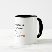 Mug Canard Paresseux Drôle (Devant droit)