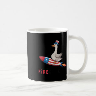 Mug Canard pétarade du 4 juillet Patriotique Quatre ju