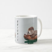 Mug Canard Photo Cute Lake Bird Brown Lakeside (Devant droit)