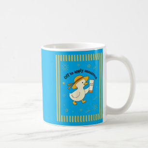 Mug Canard pour appliquer de la crème solaire Vacances
