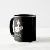 Mug Canard régulateur d'émotions sur un scooter (Devant gauche)