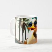 Mug Canard Rétro Drôle à Roulettes d'Été (Devant gauche)