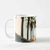 Mug Canard Rétro Drôle à Roulettes d'Été (Gauche)