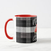 Mug Canard rouge à café de Noël, camionnette XMAS usée (Gauche)