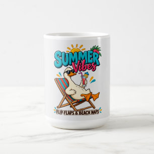 Mug Canard Summer Vibes – Ouvre-bouteille à tongs