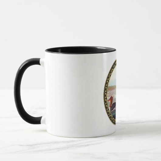 Mug Canards colverts américains dans une rivière nagea (Gauche)
