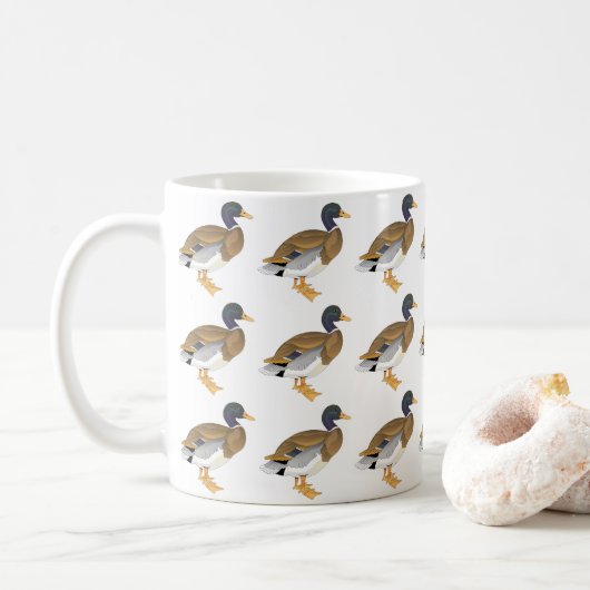 Mug Canards colverts Oiseaux Nature de la sauvagine Ch (Avec donut)