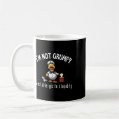 Mug Canards de croisière Je ne suis pas grincheux just (Gauche)