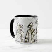 Mug Canards de séance "tasse de sonnerie du paquet de (Devant gauche)