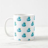 Mug Canards en caoutchouc bleu personnalisables par st (Gauche)