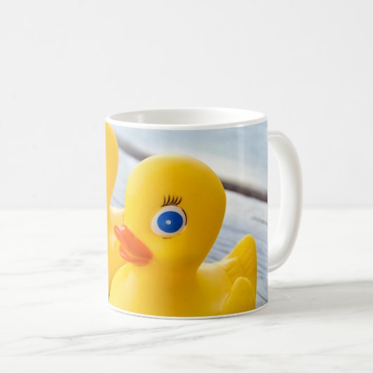 Mug canards en caoutchouc jaune (Devant droit)
