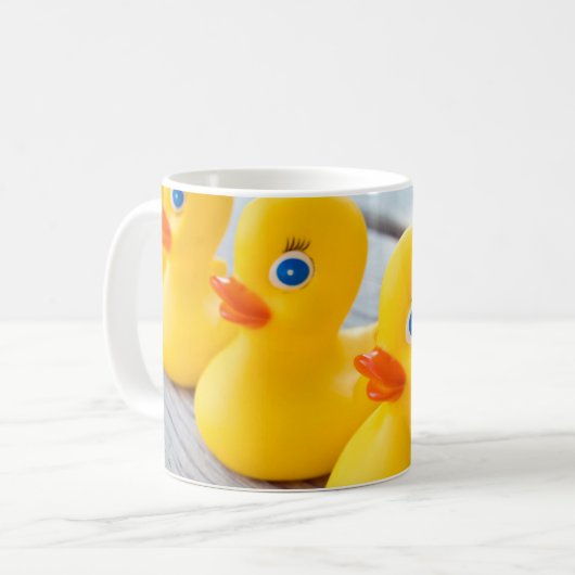 Mug canards en caoutchouc jaune (Devant gauche)