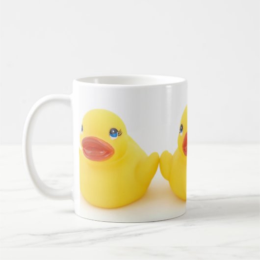 Mug Canards en caoutchouc jaunes (Gauche)