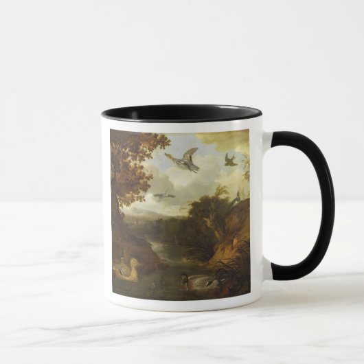 Mug Canards et d'autres oiseaux au sujet d'un courant (Droite)