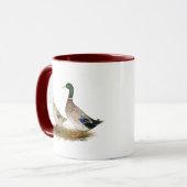 Mug Canards :  Harlequin argenté de Gallois (Devant gauche)