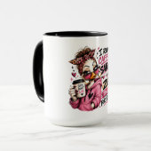Mug Canards sarcastiques drôles de caféine (Devant gauche)