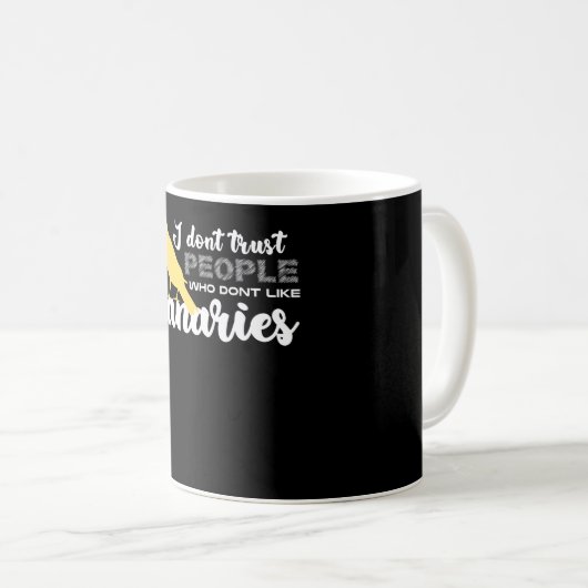 Mug Canary Funny Canary Birds (Devant droit)
