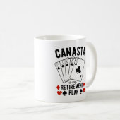 Mug Canasta est mon plan de retraite (Devant droit)