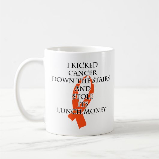 Mug Cancer Bully (Ruban orange) (Gauche)