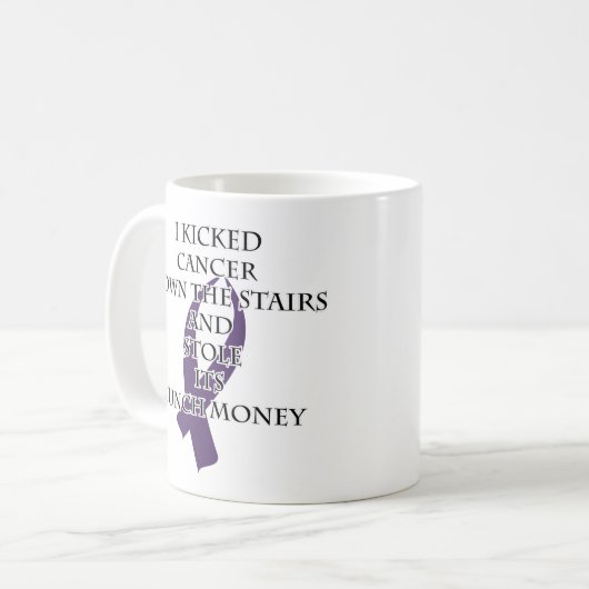 Mug Cancer Bully (Ruban pourpre) (Devant gauche)
