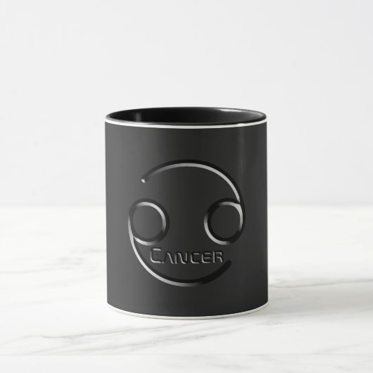 Mug CANCER, Conception abstraite du signe zodiaque, (Centre)