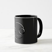 Mug CANCER, Conception abstraite du signe zodiaque, (Devant droit)