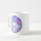 Mug Cancer Crabe Constellation Étoiles Nom Anniversair (Devant gauche)