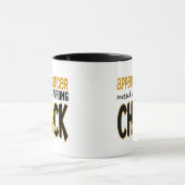 Mug Cancer d'annexe sali avec le poussin faux (Centre)