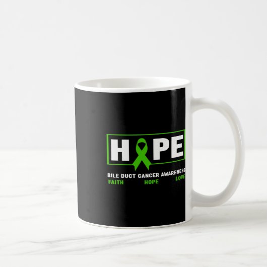 Mug Cancer de la bille - Espérance Conscience du cance (Droite)