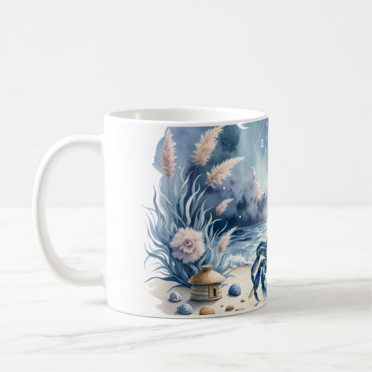 Mug Cancer de l'aquarelle (Gauche)