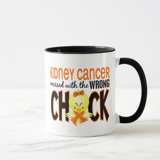Mug Cancer de rein sali avec le poussin faux (Droite)